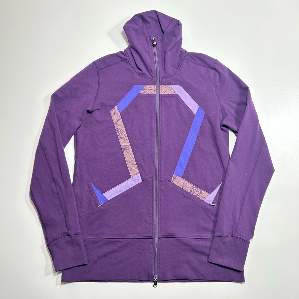 Lululemon Purple Origami Stride Jacket Full Zip Rulu Size 10